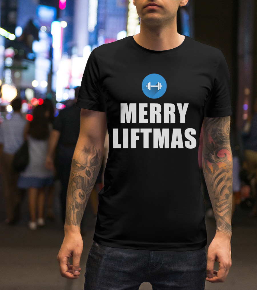 Merry Liftmas Barbell T-Shirt