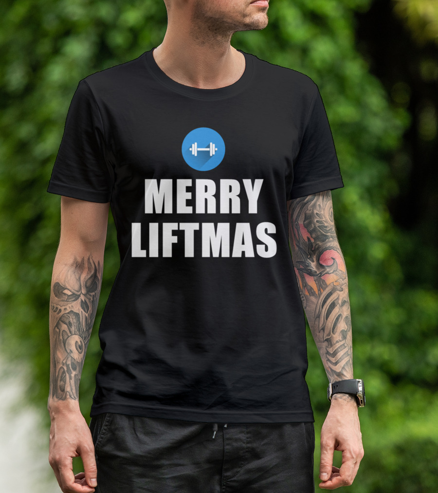 Merry Liftmas Barbell T-Shirt