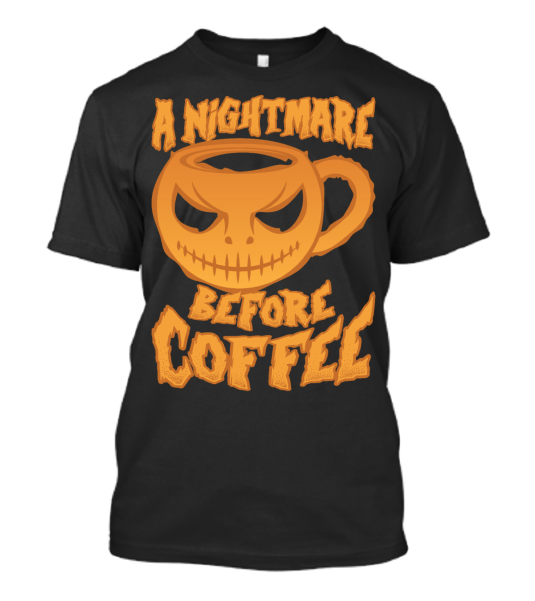 A Nightmare Before Coffee Tim Burton Jack Skellington Styled Mug T-Shirt