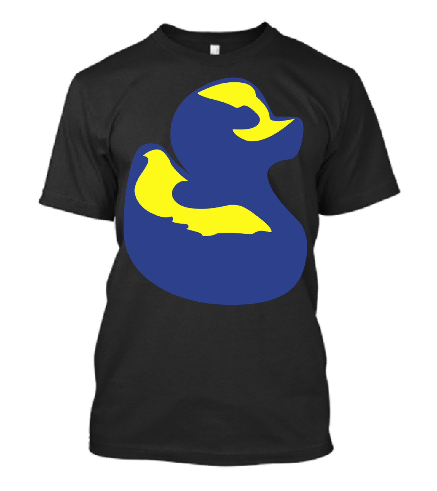 Rubber Duck Michigan Colors Blue Yellow T-Shirt