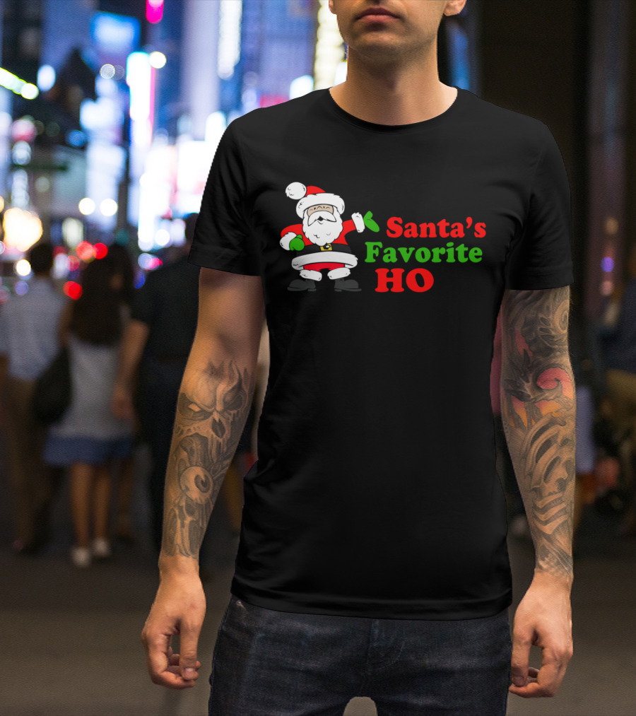 Santa's Favorite Ho Funny Christmas Santa T-Shirt