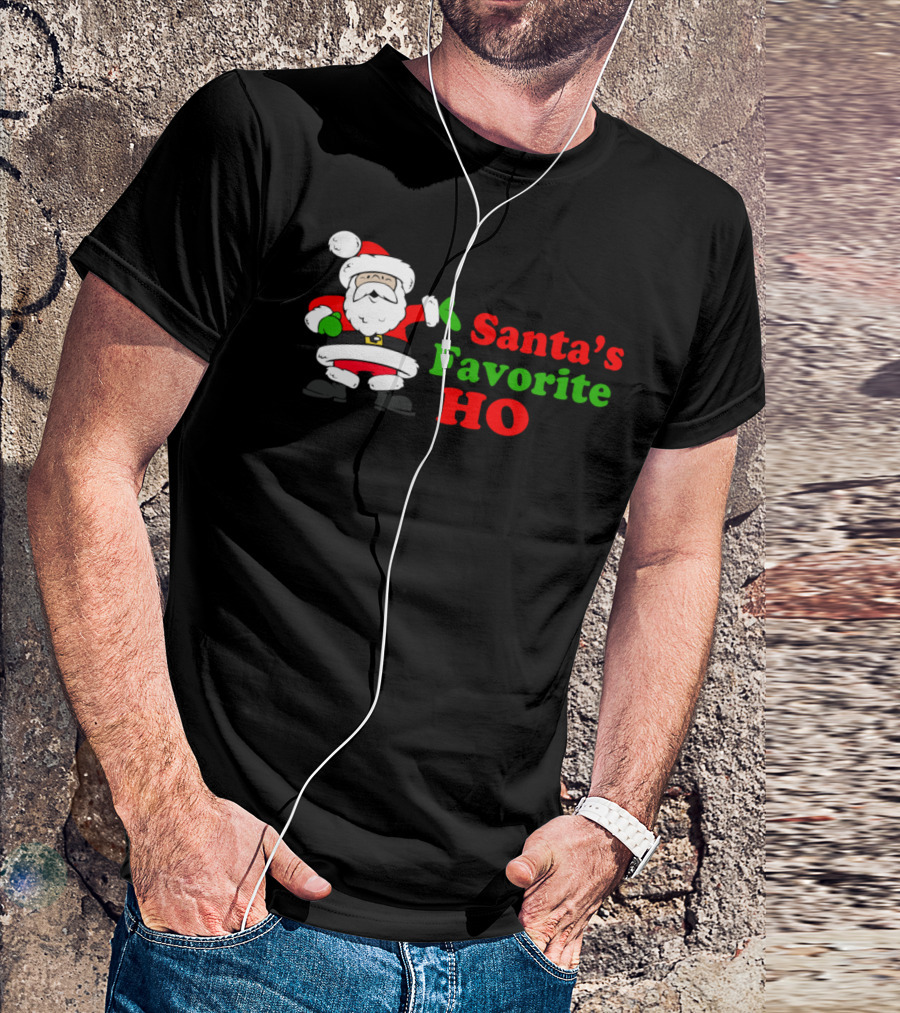 Santa's Favorite Ho Funny Christmas Santa T-Shirt