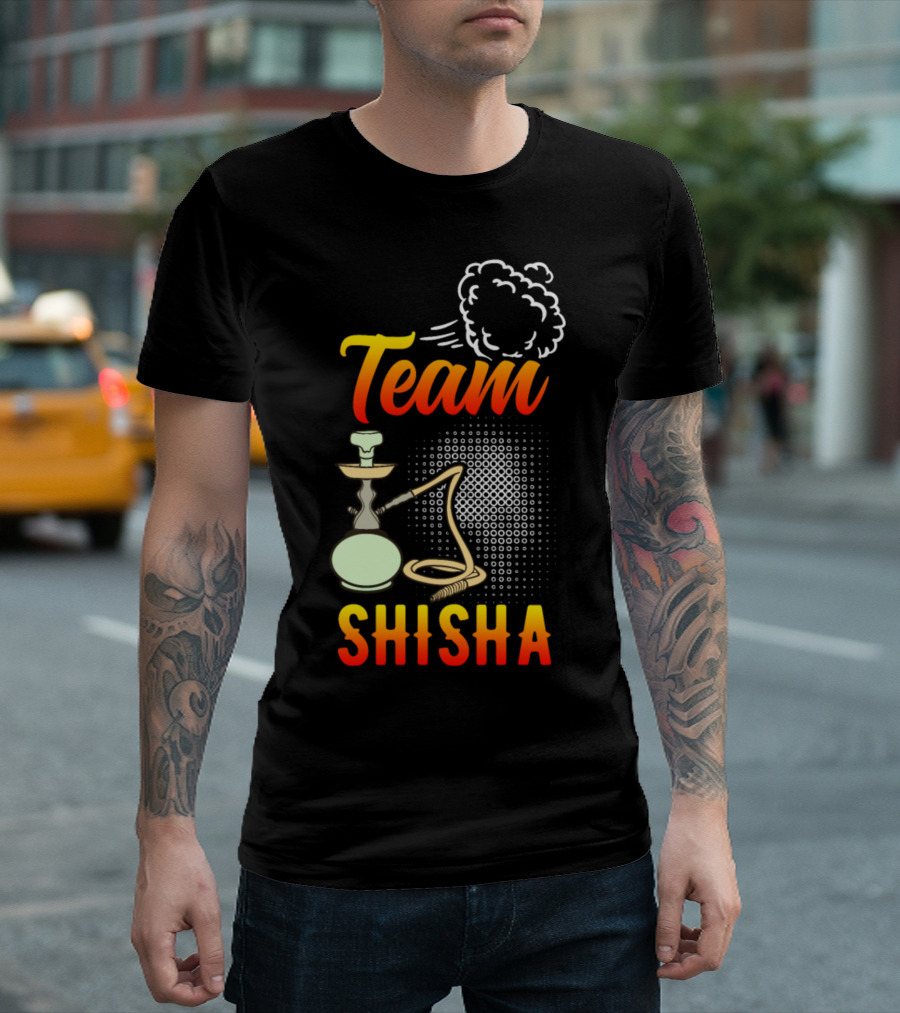 Shisha Team Smoke Clouds Hookah Pipe T-Shirt