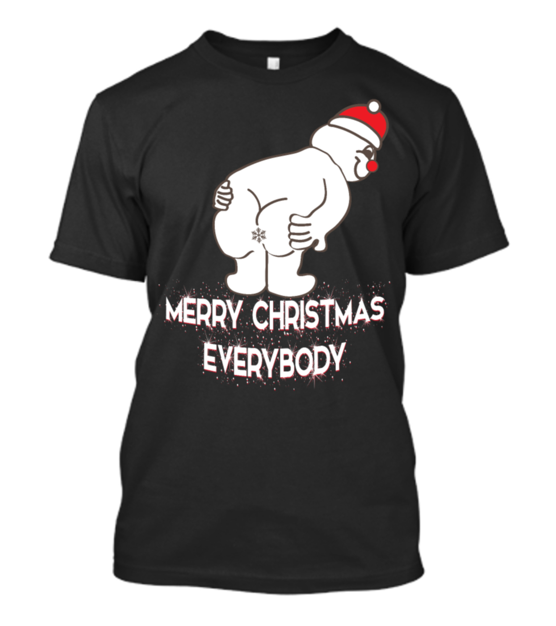 Merry Christmas Everybody Snowman Ugly Christmas T-Shirt