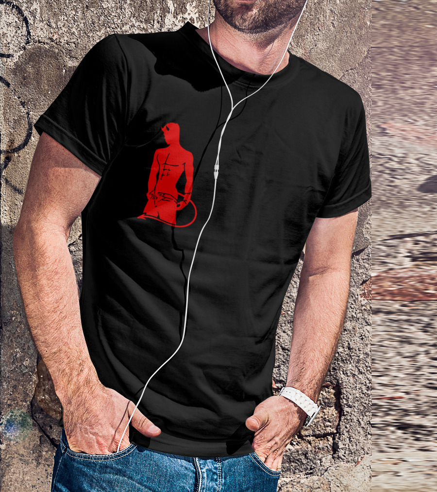 SPANK ME I HAVE BEEN A BAD GUY Devil Whip And Paddle T-Shirt