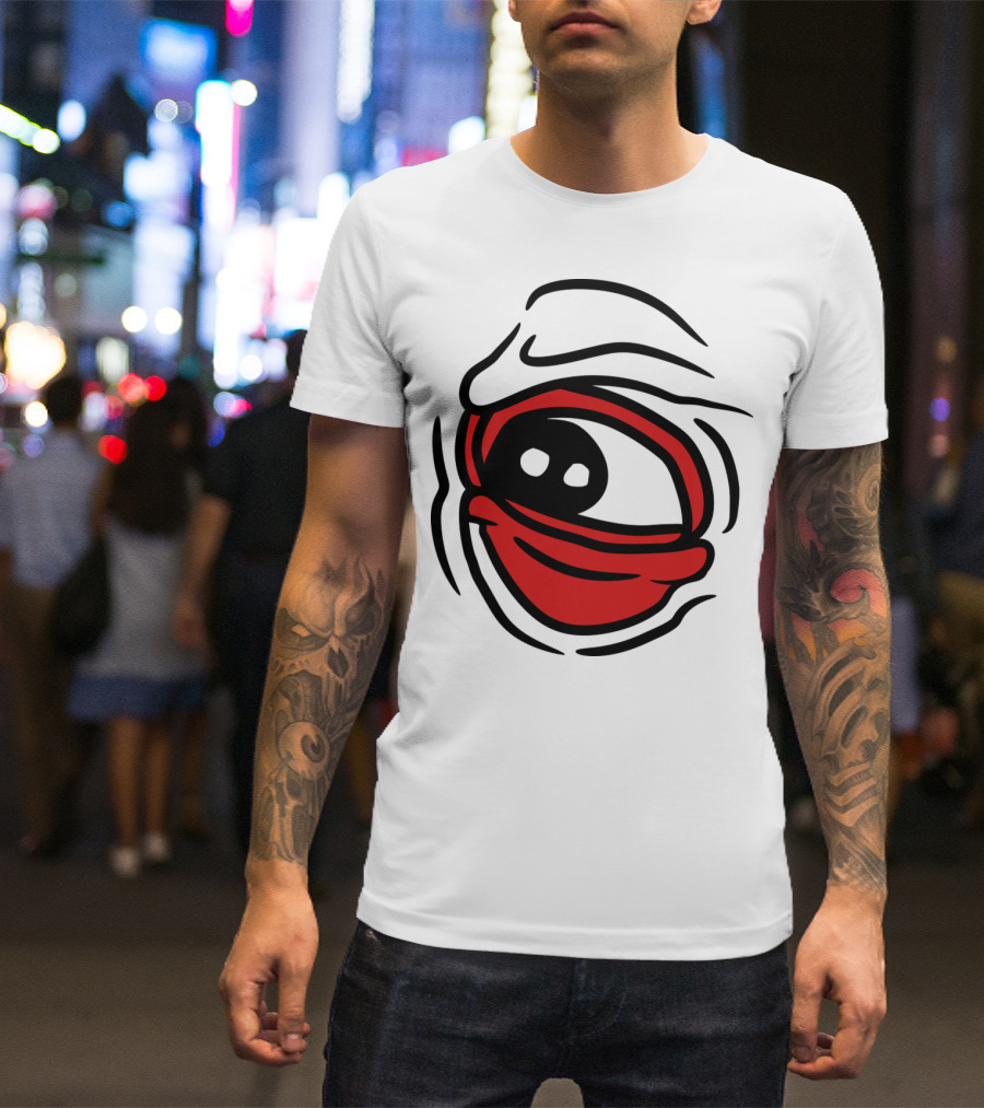 Big Giant Creepy Monster Eye Halloween Horror T-Shirt