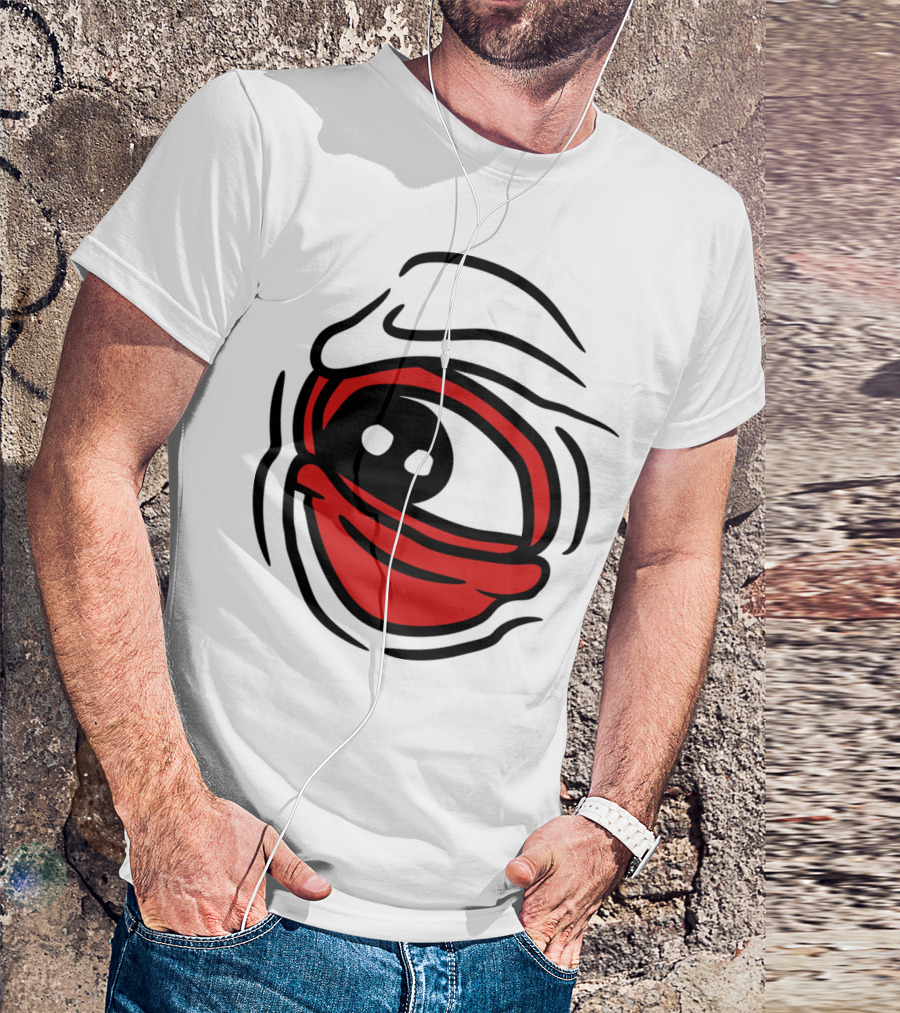 Big Giant Creepy Monster Eye Halloween Horror T-Shirt