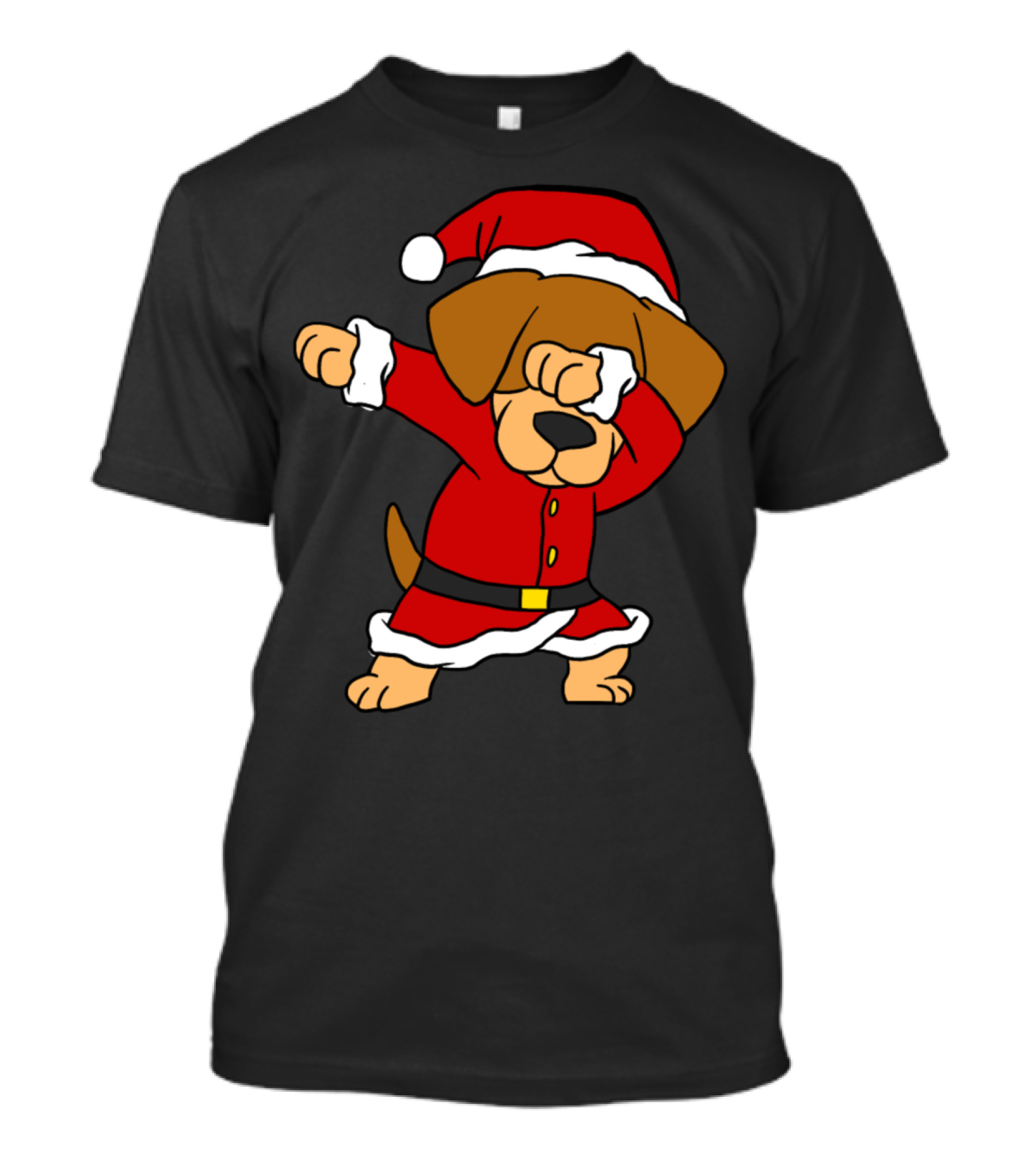 Dabbing Santa Beagle Christmas Dog T-Shirt