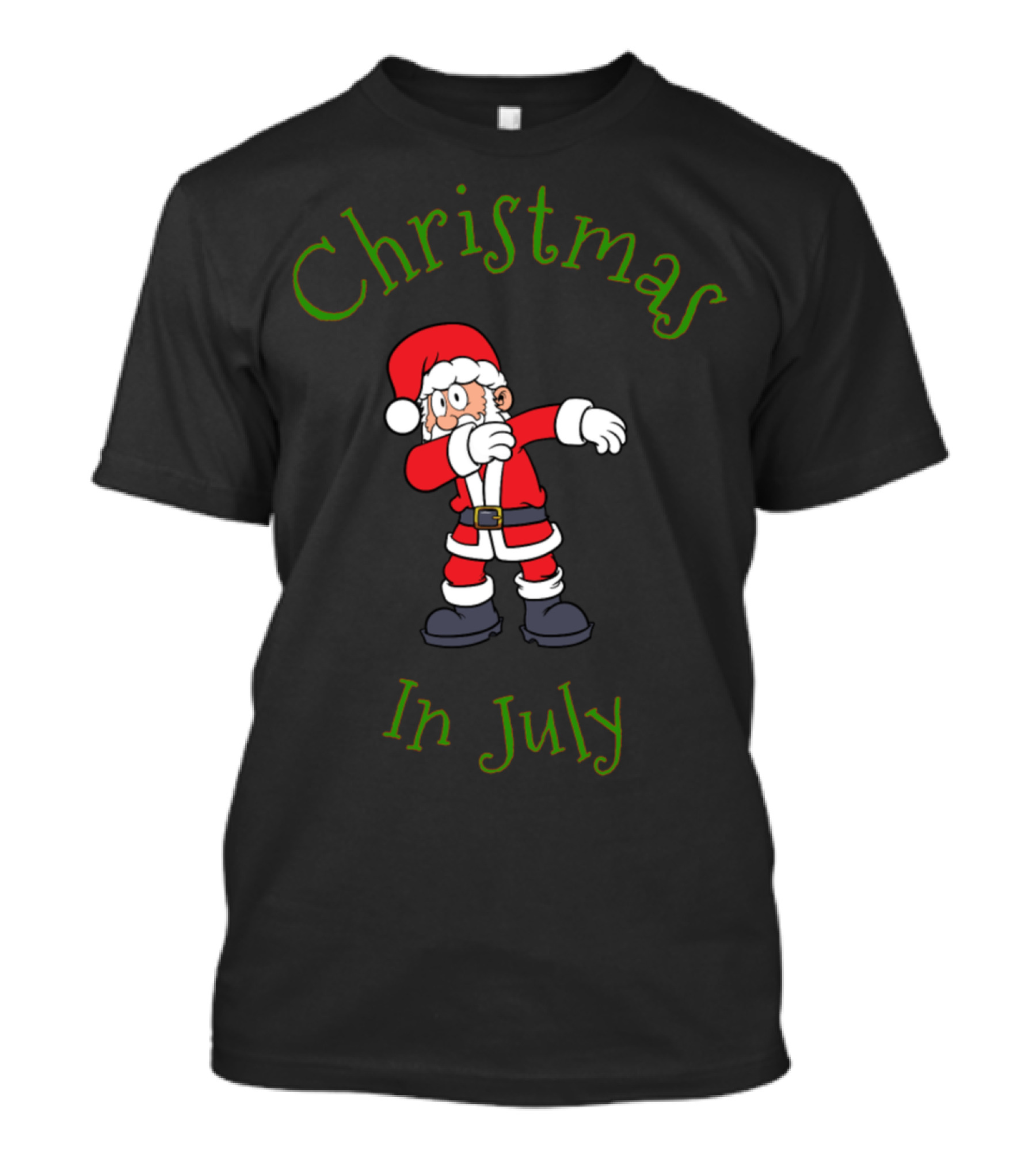 Christmas In July Dabbing Santa T-Shirt