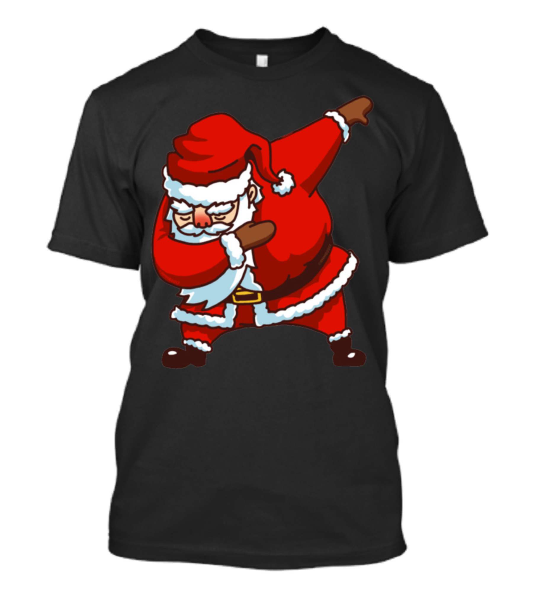 Santa Claus Dabbing Christmas Dance Pose T-Shirt