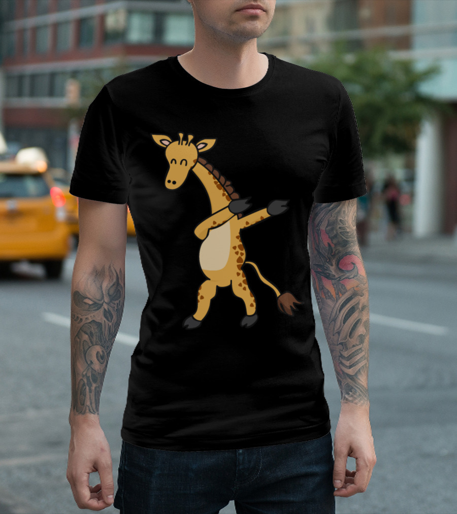 Dancing Giraffe Dabbing Fun T-Shirt