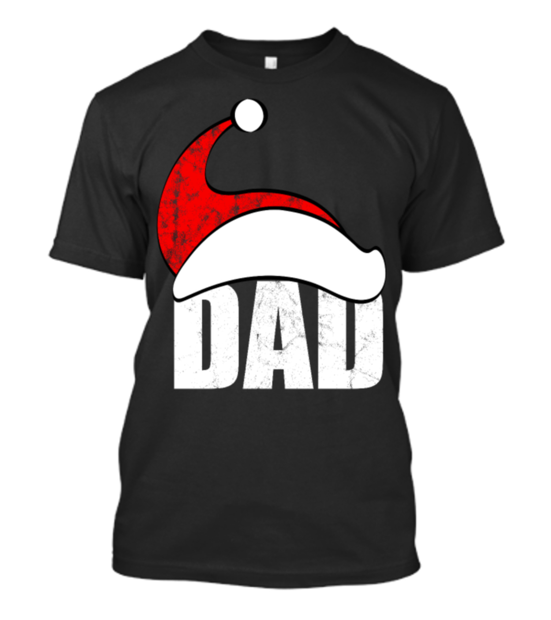 Dad Christmas Santa Hat Holiday Family T-Shirt