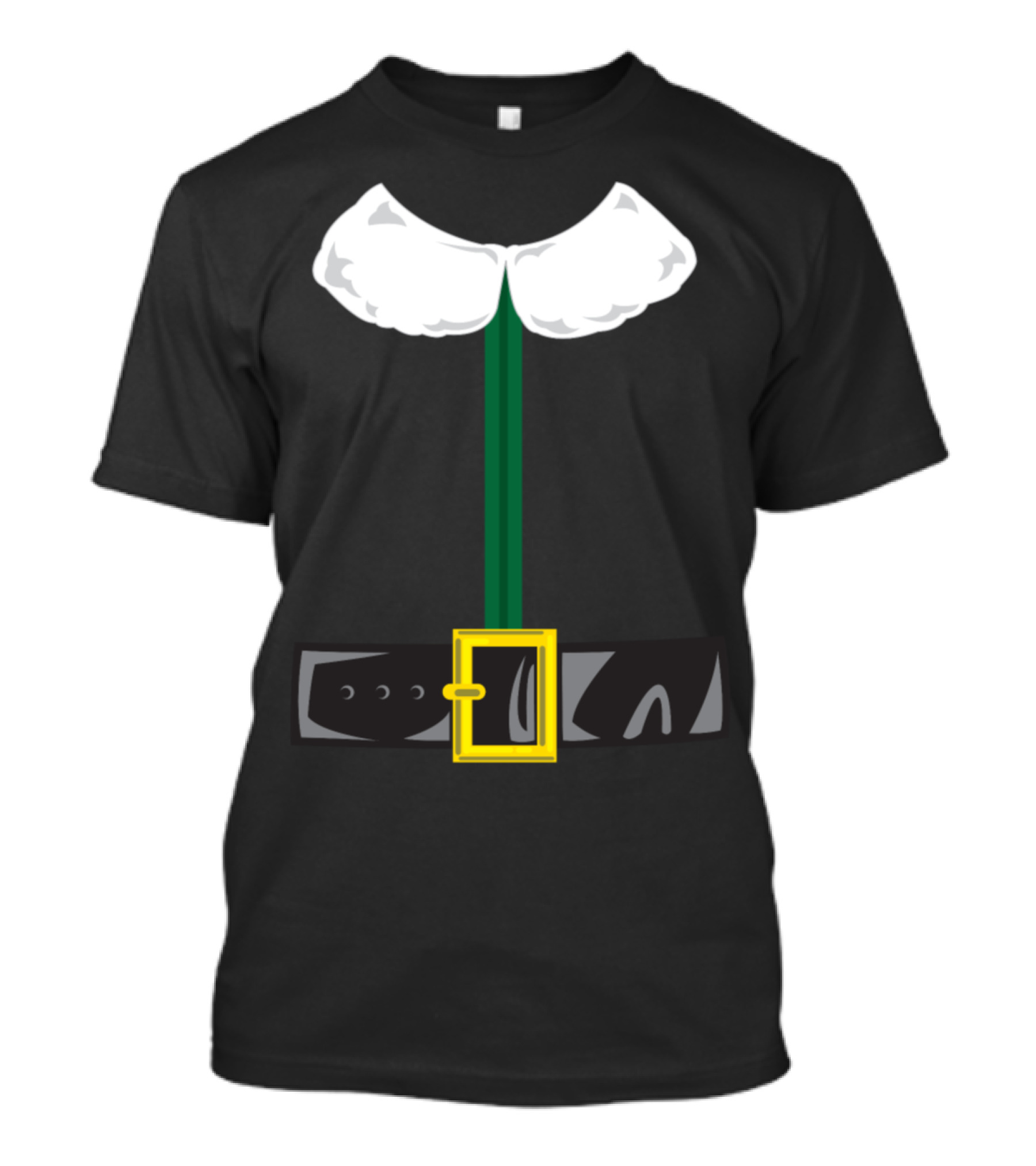Elf Costume Green With Black Belt And Gold Buckle T-Shirt