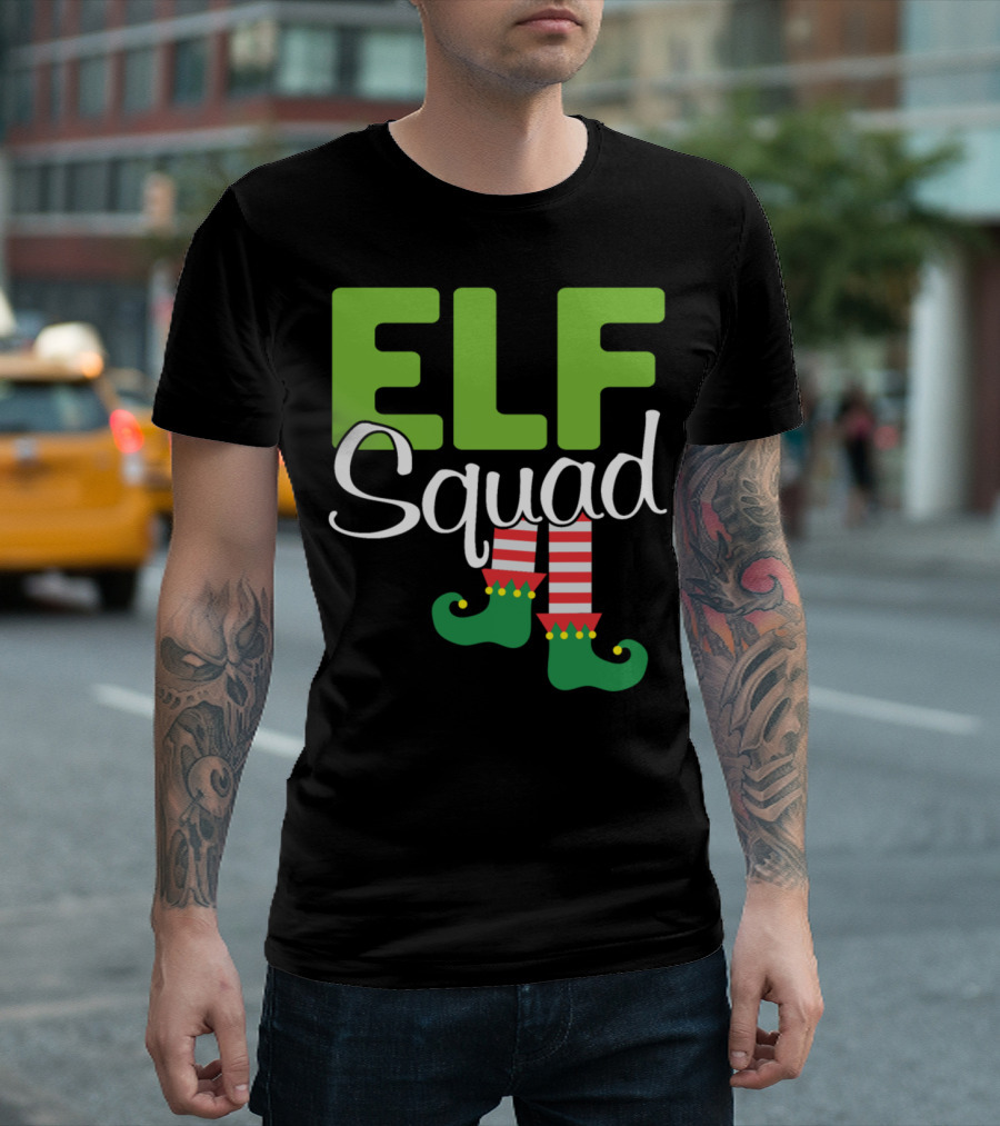 ELF Squad Matching Family Christmas Festive Group T-Shirt