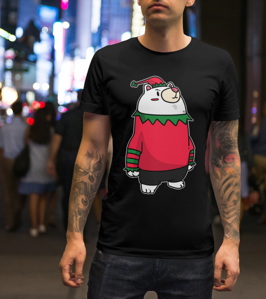 Christmas Bear Elf Gnome Dwarfs Fable T-Shirt