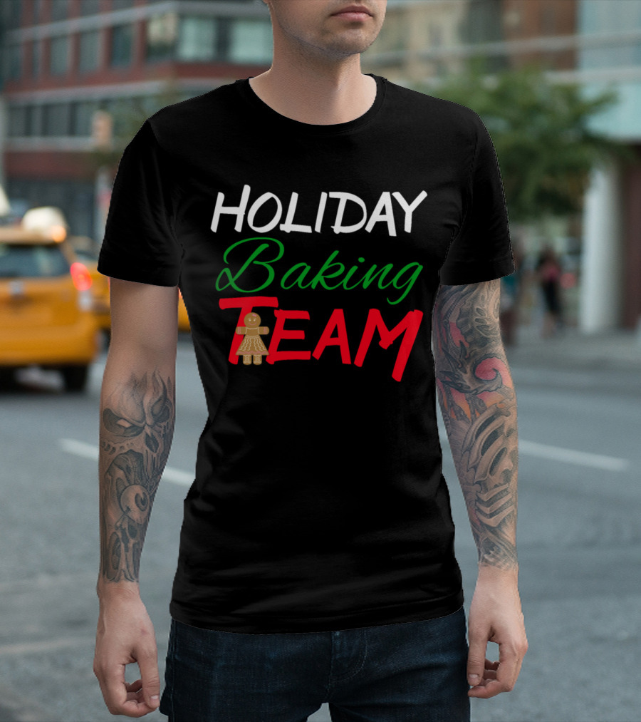 Family Matching Holiday Baking Team Cookie Crew T-Shirt