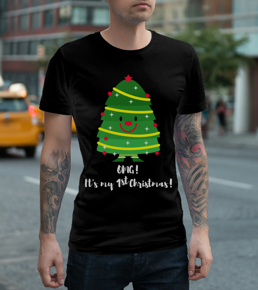 OMG It's My 1st Christmas Baby S.Baby Boy.Baby Girl T-Shirt