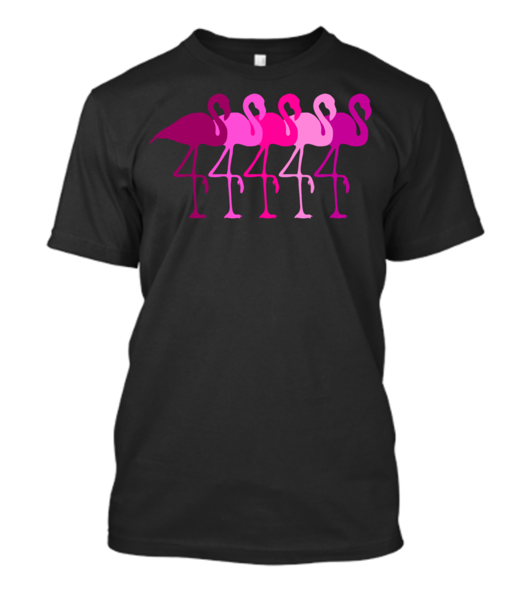 Flamingo Flamingos 4444 Pink Colorful Walk T-Shirt