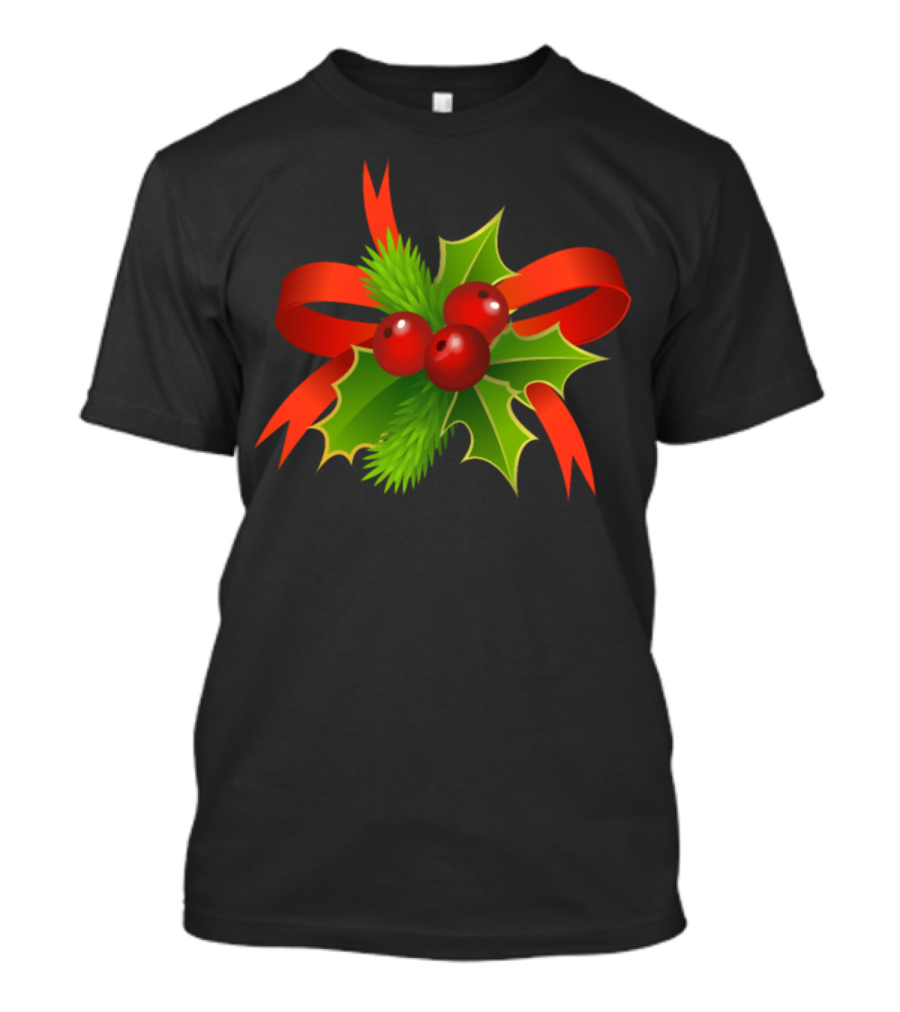 Funny Christmas Mistletoe Holly Berry T-Shirt