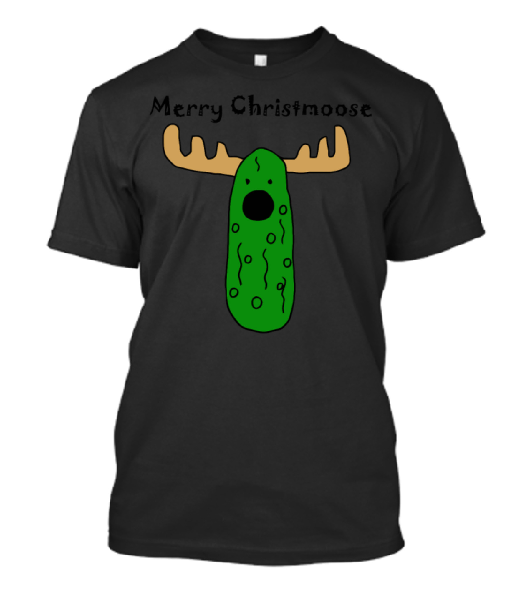Merry Christmoose Funny Christmas Pickle Moose T-Shirt
