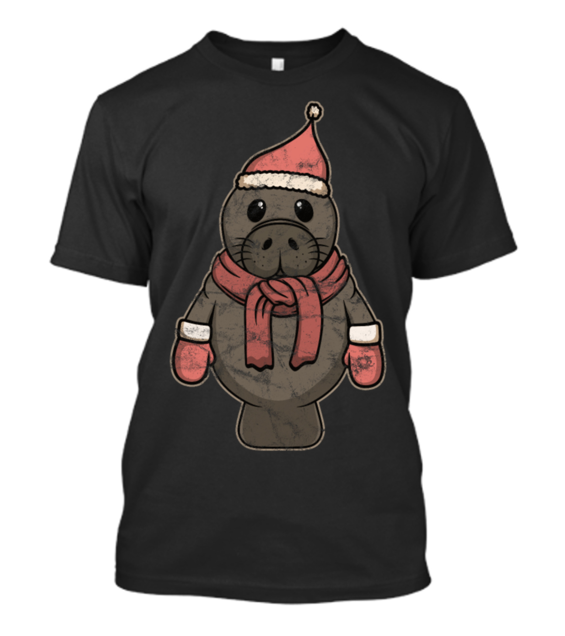 Animal Kid Seal Christmas Winter T-Shirt