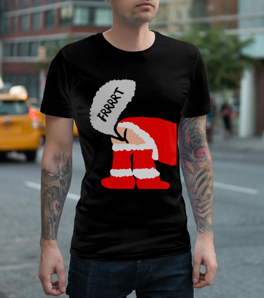 Santa Frrrt Red Outfit Humor T-Shirt