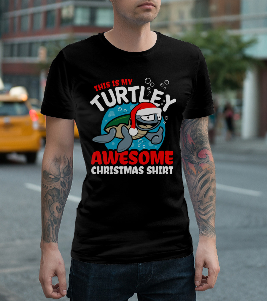 This Is My Turtley Awesome Christmas T-Shirt