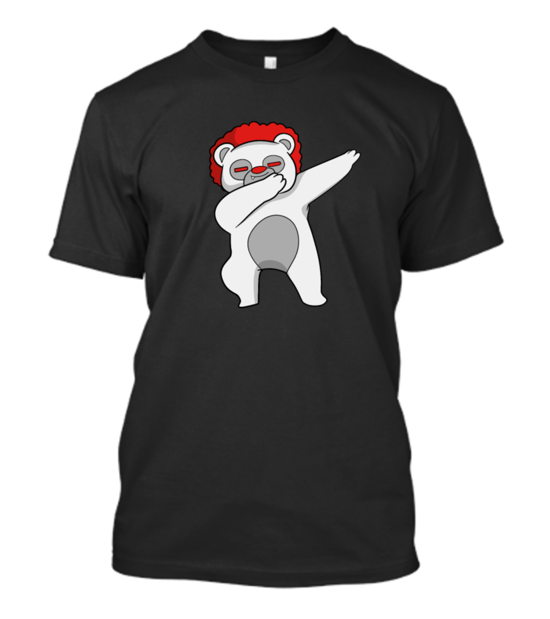 Red Hair Dabbing Halloween Polar Bear T-Shirt