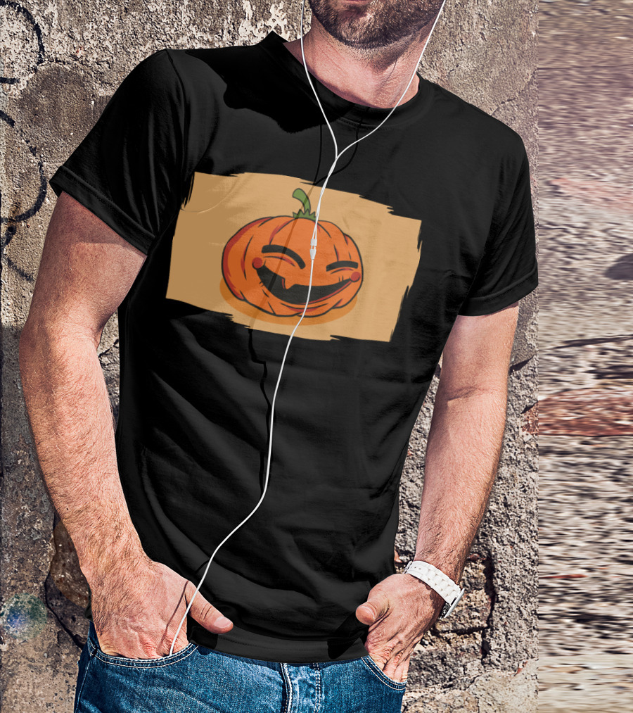 Happy Pumpkin Smiling Face T-Shirt