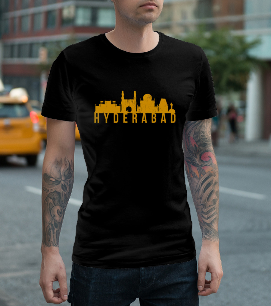 Hyderabad Cityscape Print Clothes Adult Teen T-Shirt