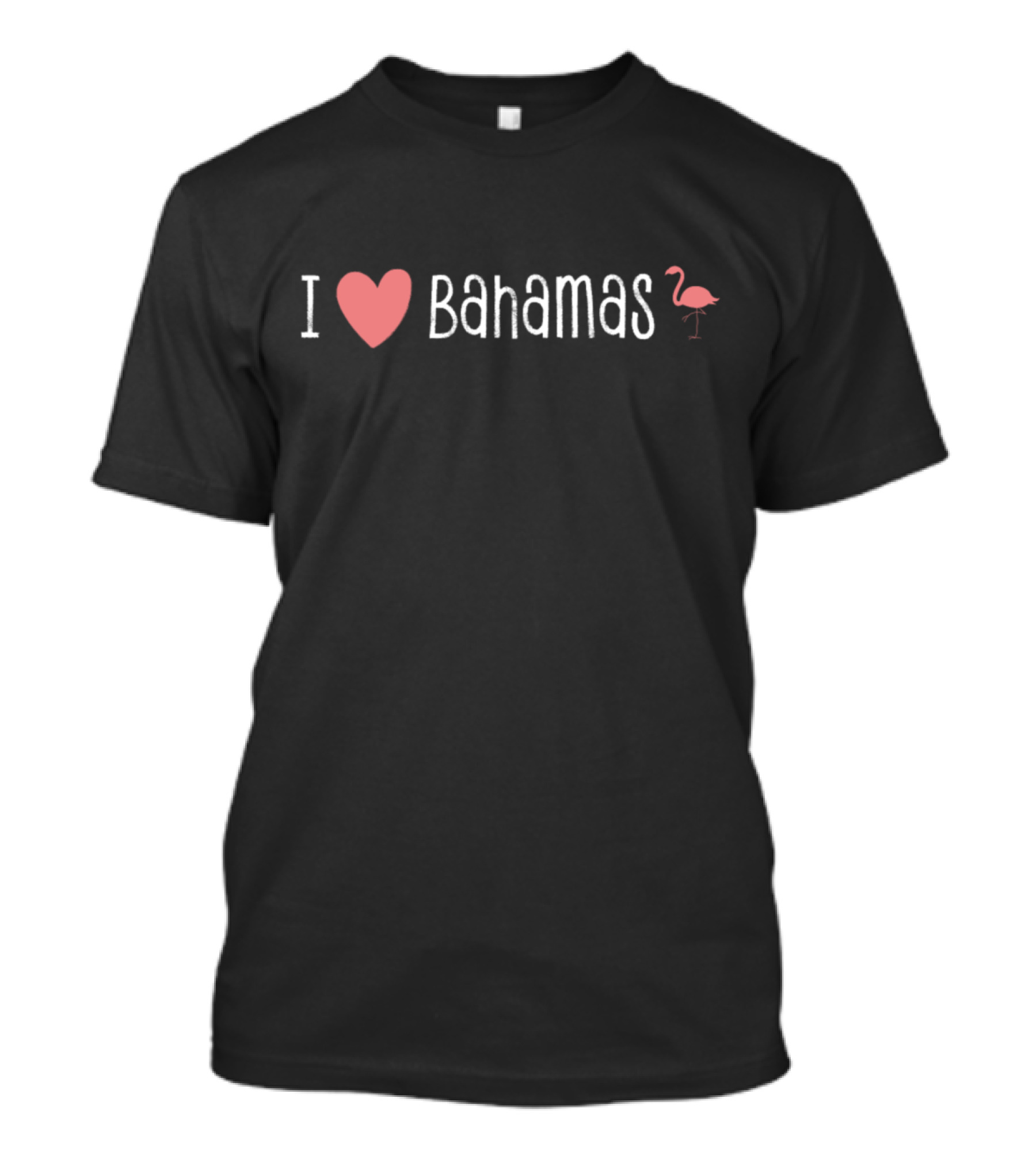 I Love Bahamas Flamingo T-Shirt