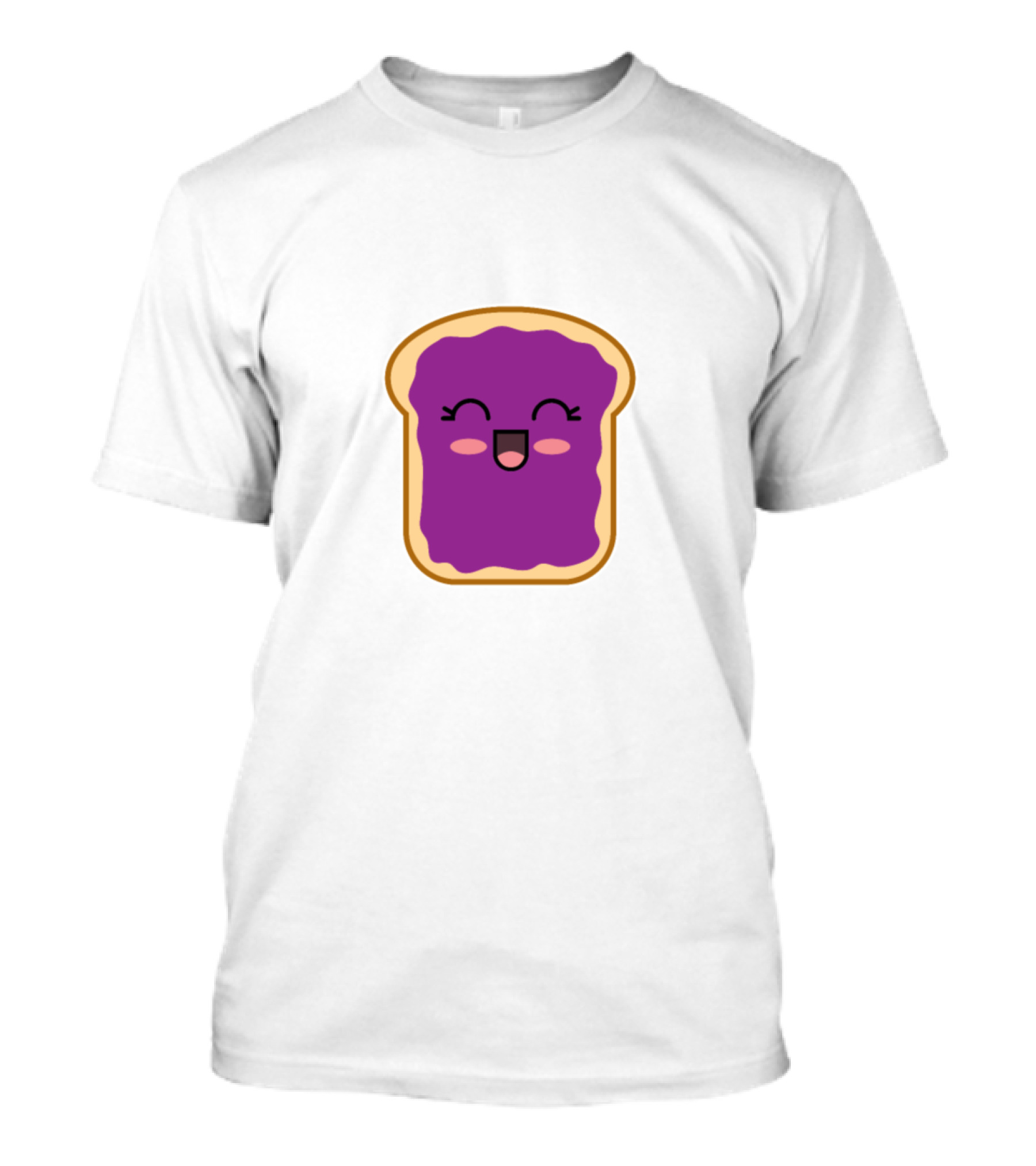 Jelly Face Smiling Toast Slice T-Shirt