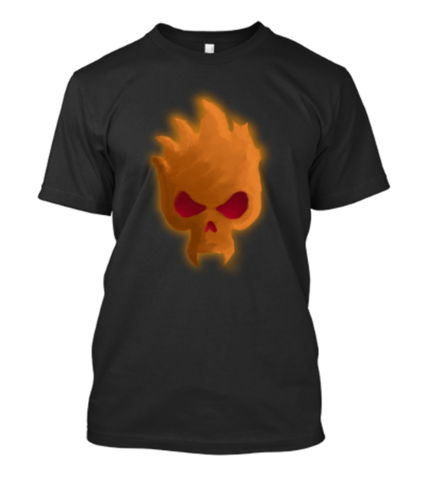 Pumpkin Pirate Skull Ghost Flame T-Shirt