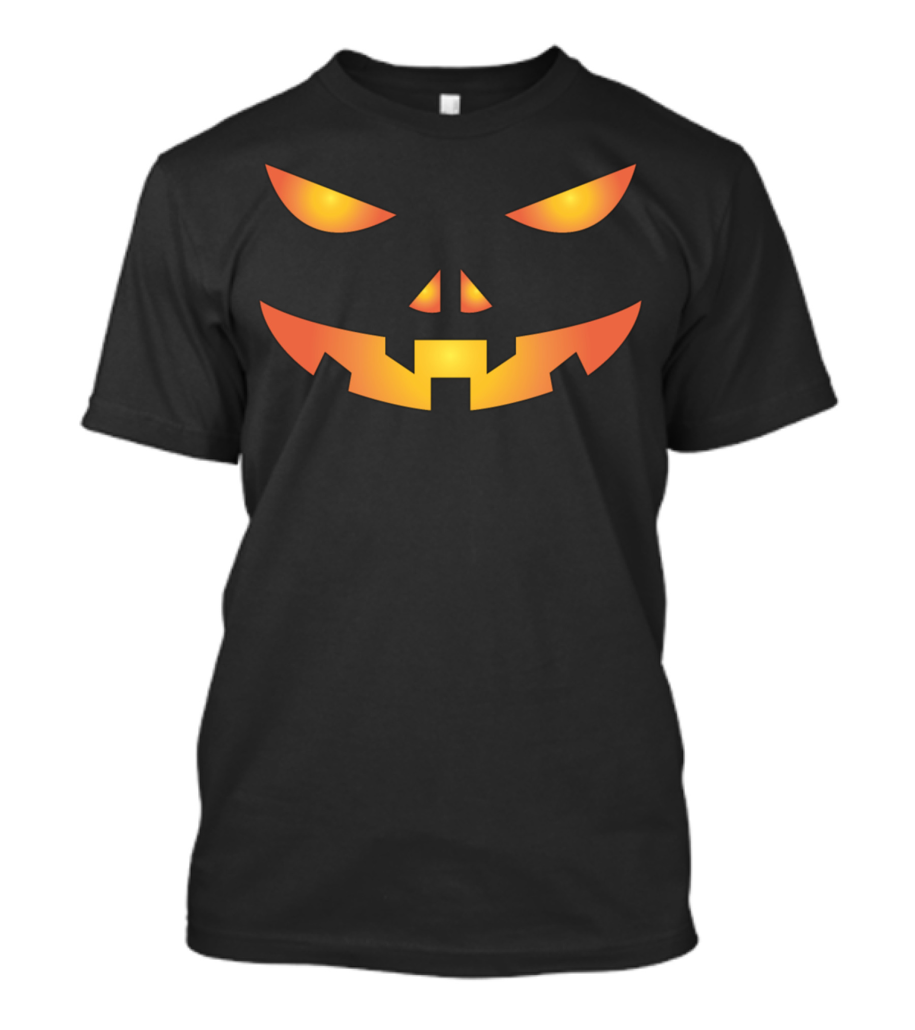 Pumpkin Scary Face Glowing Jack-O'-Lantern T-Shirt