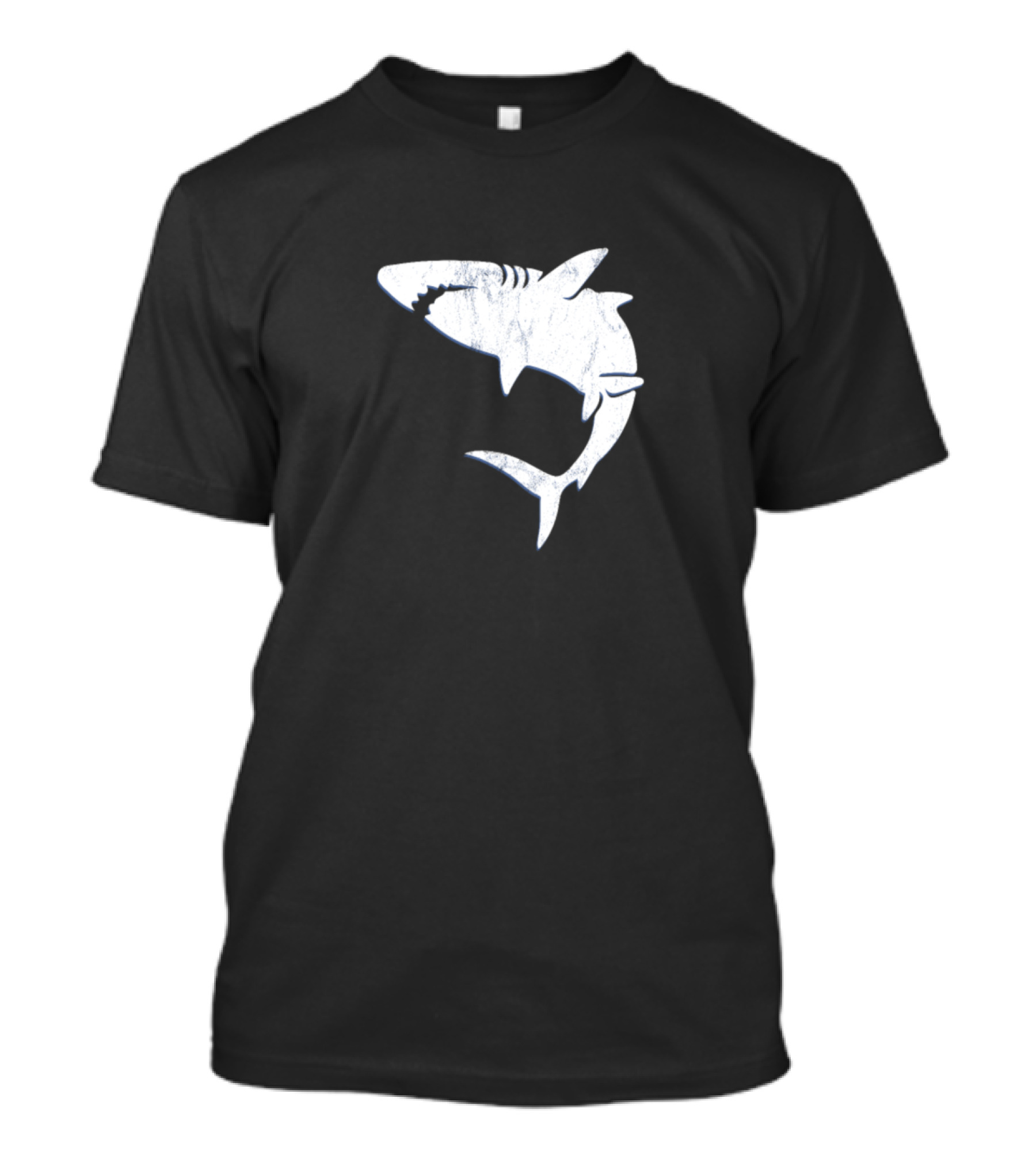 Shark Vintage Distressed Look Retro Aesthetic Oceanic T-Shirt