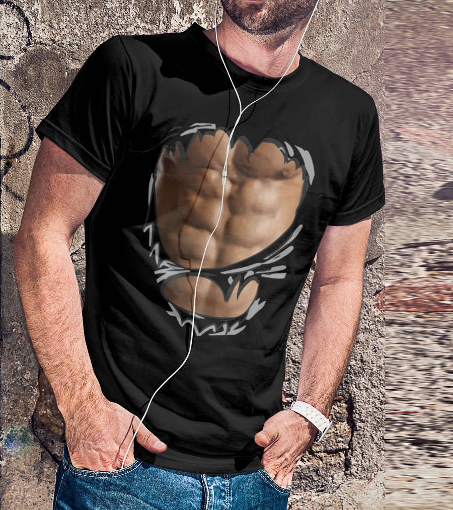 Ripped Abs Muscles Bodybuilder Torso T-Shirt