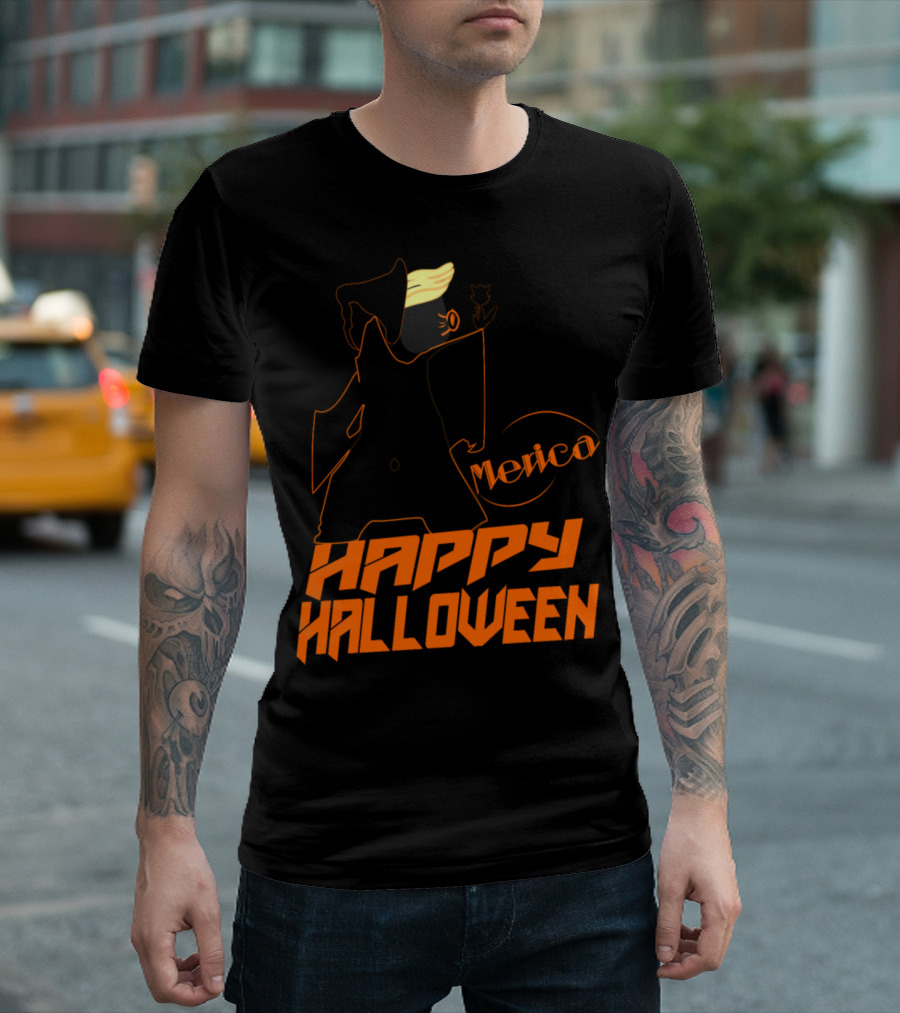 Happy Halloween Witch America T-Shirt