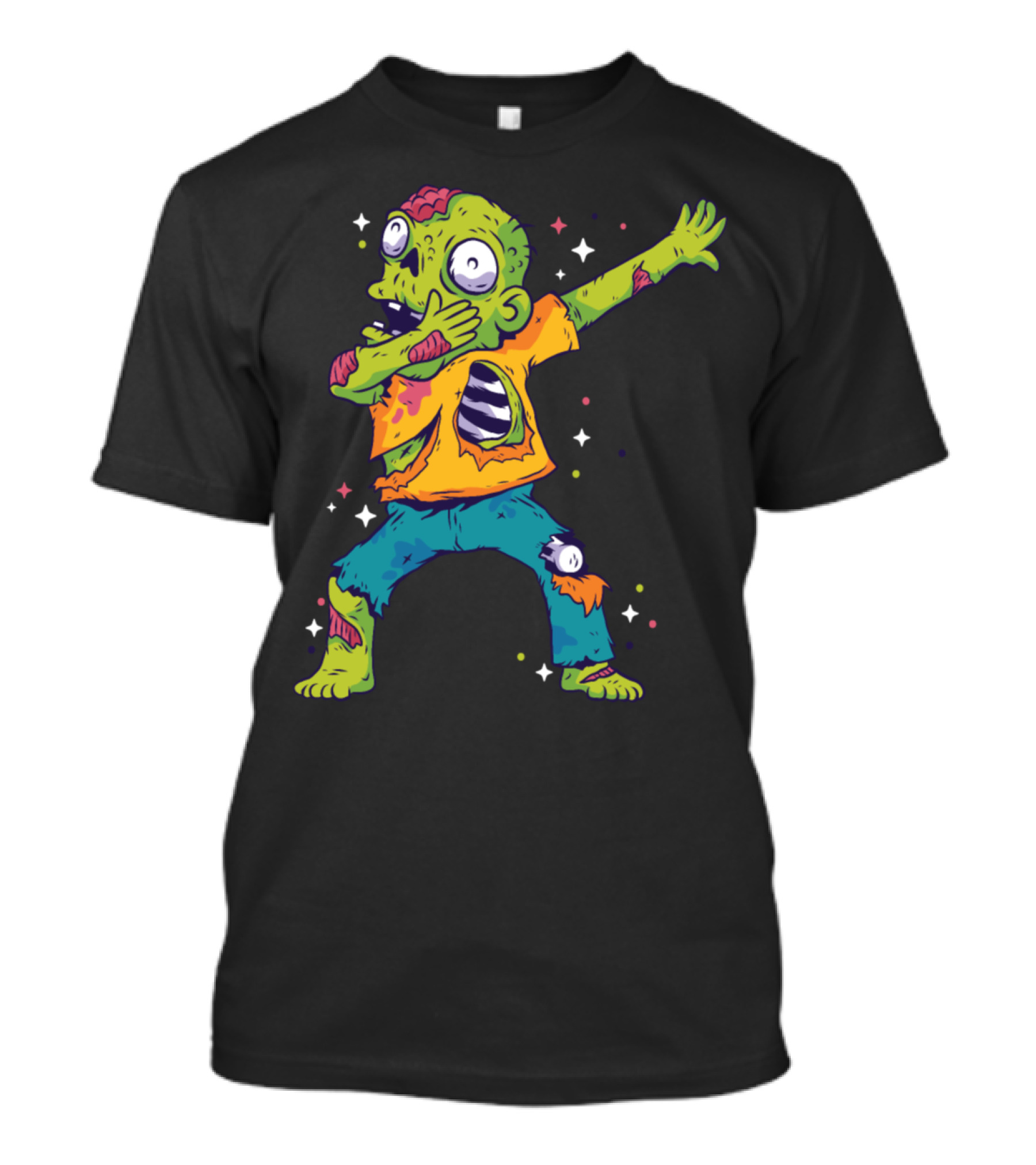Dabbing Zombie Halloween Dab Girls Fun Creepy Dance T-Shirt