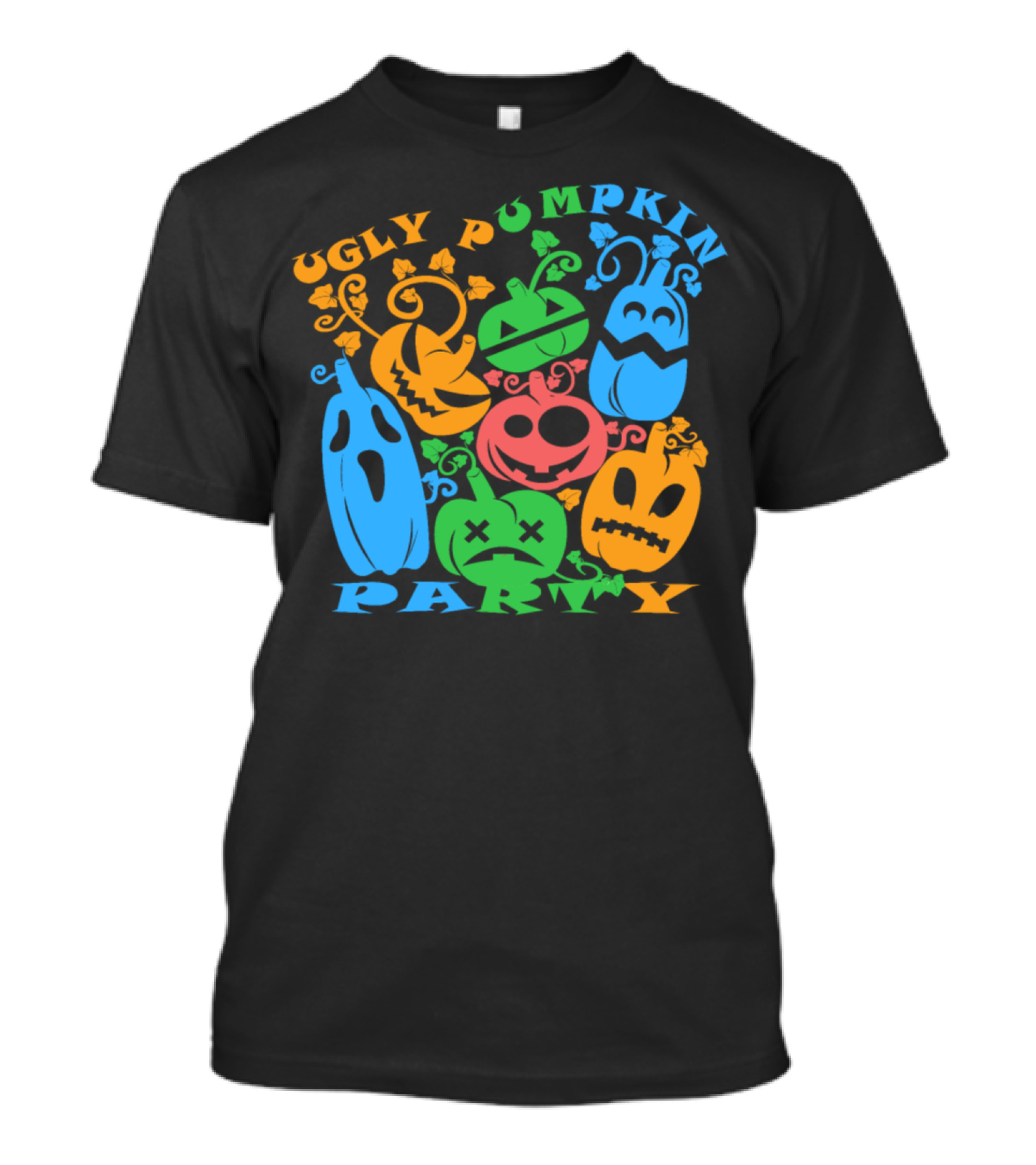 Ugly Pumpkin Party Halloween Funny Kids Adult T-Shirt