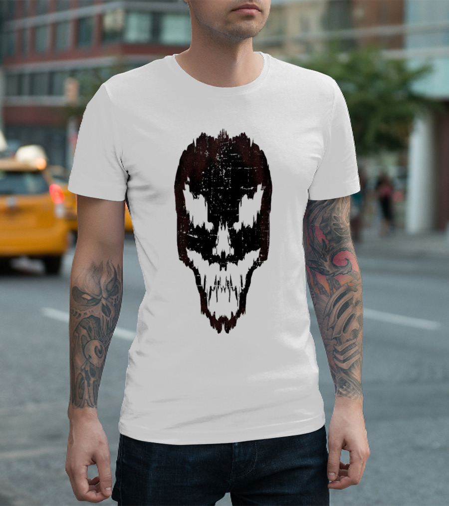 Ghost Skull Monster Dark Shadow Face T-Shirt
