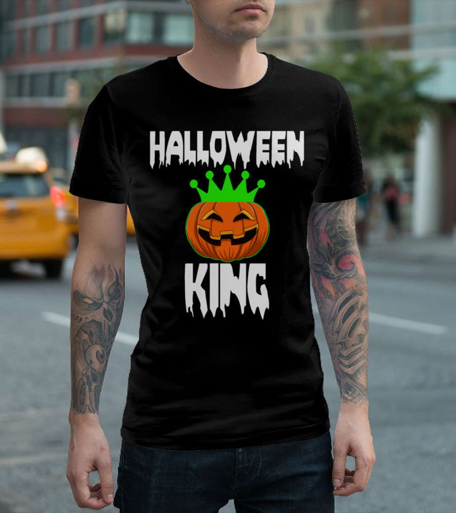 Halloween King Funny Horror Scary Pumpkin T-Shirt