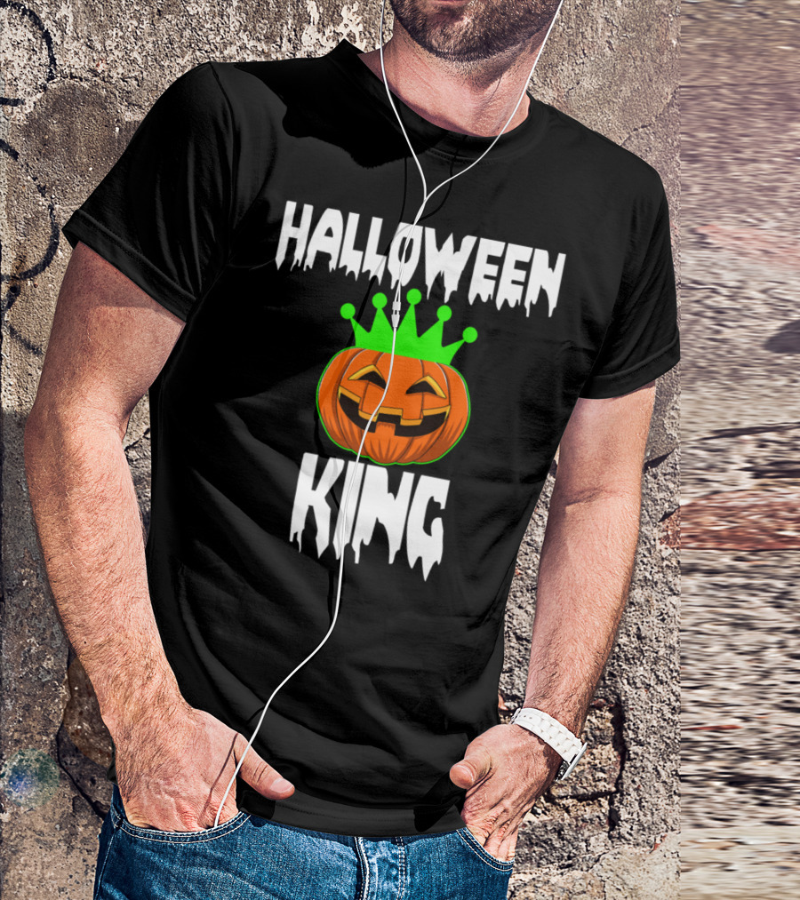 Halloween King Funny Horror Scary Pumpkin T-Shirt