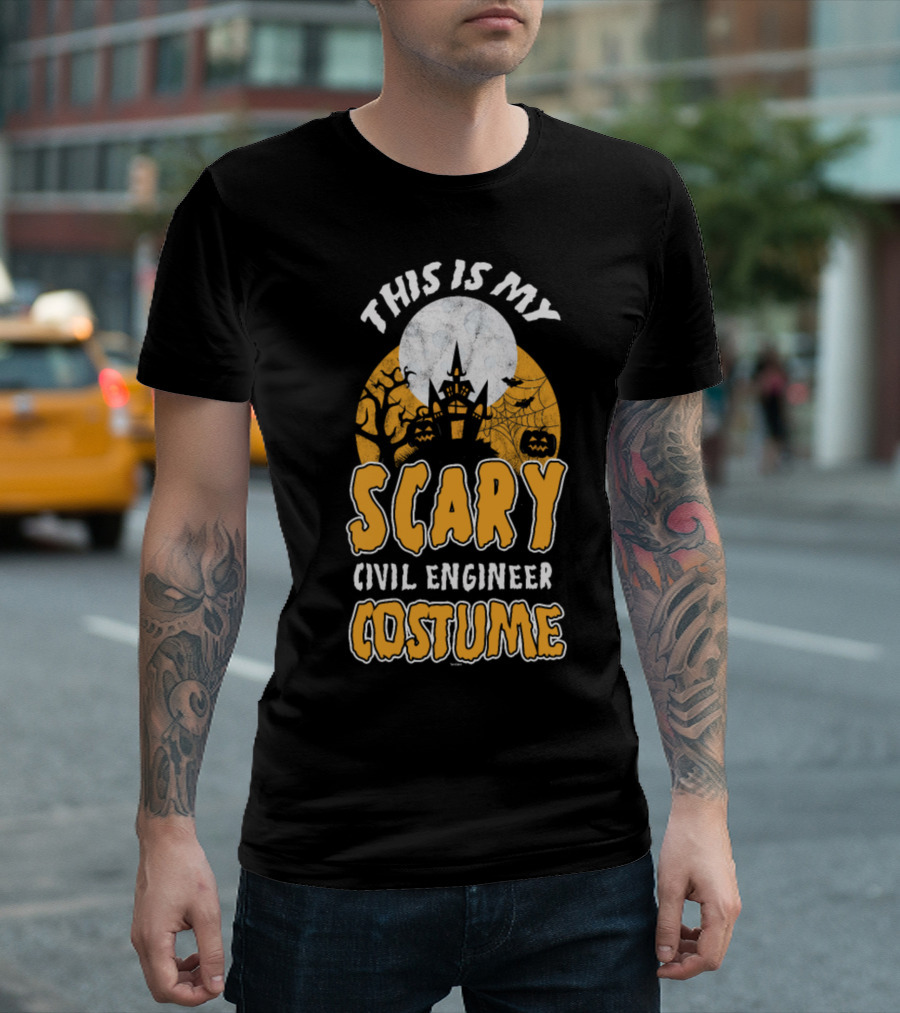 This Is My Scary Civil Engineer Costume Halloween T-Shirt