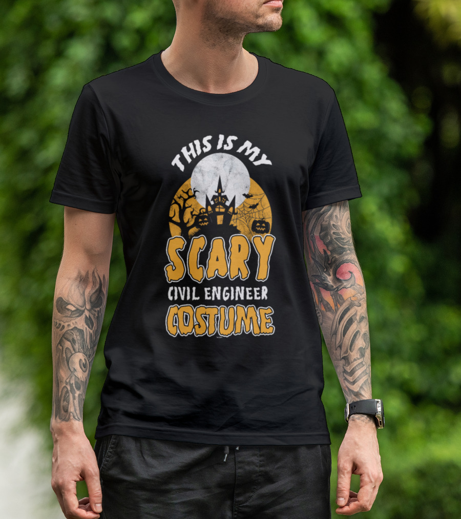 This Is My Scary Civil Engineer Costume Halloween T-Shirt