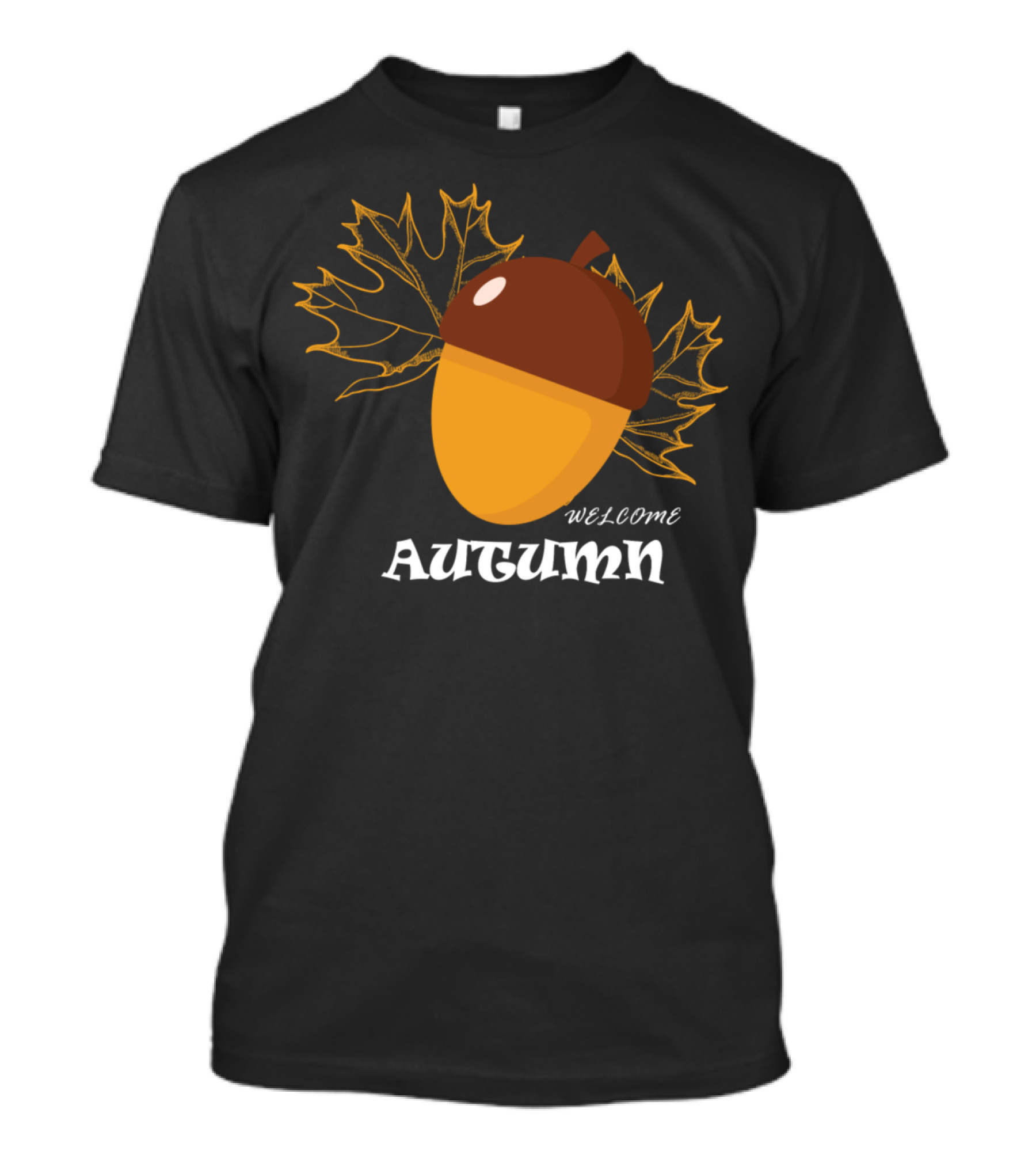 Welcome Autumn Acorn With Leaves 2400X3200 T-Shirt