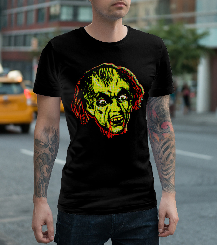 Zombie Creepy Classic Horror Head T-Shirt