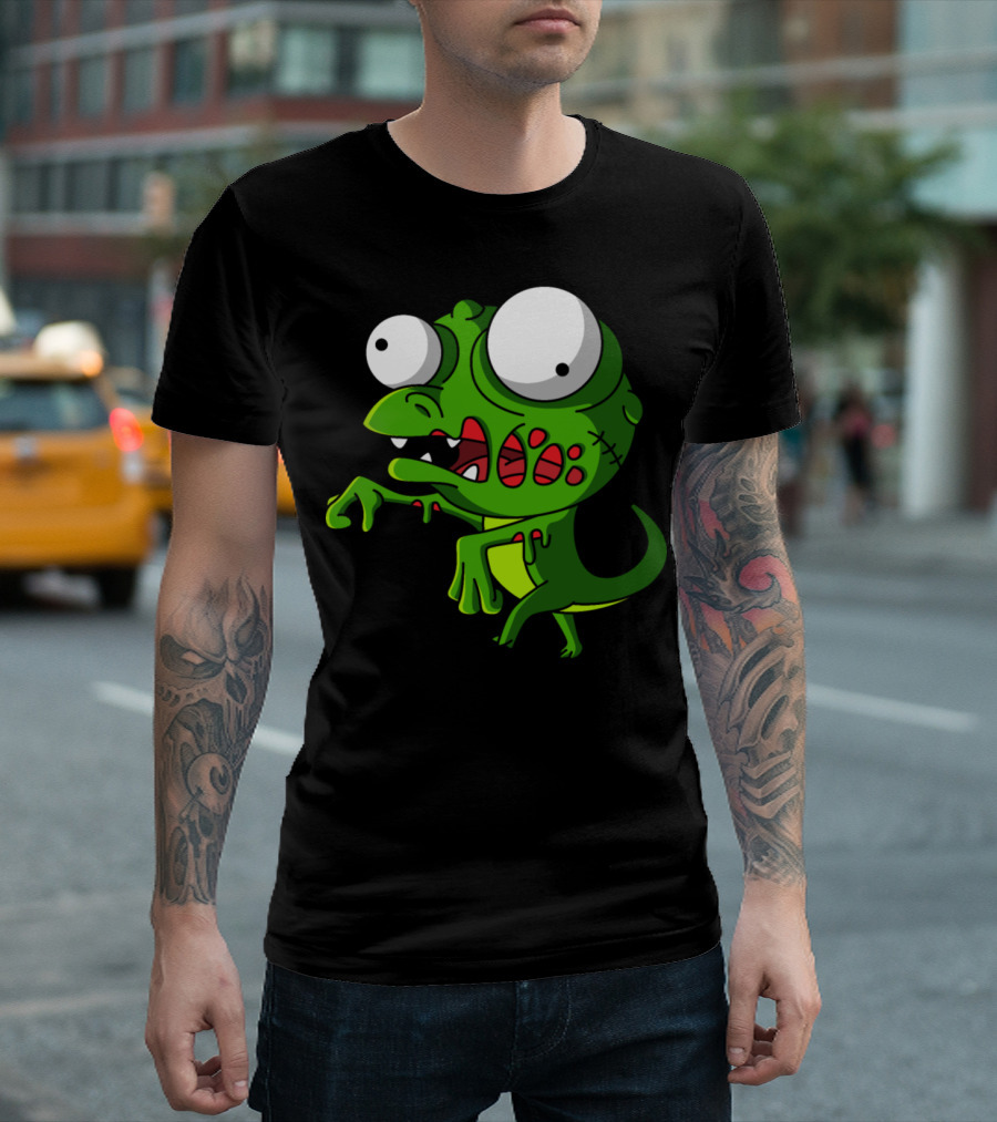 Zombie Frog Halloween Horror Monster Creature T-Shirt