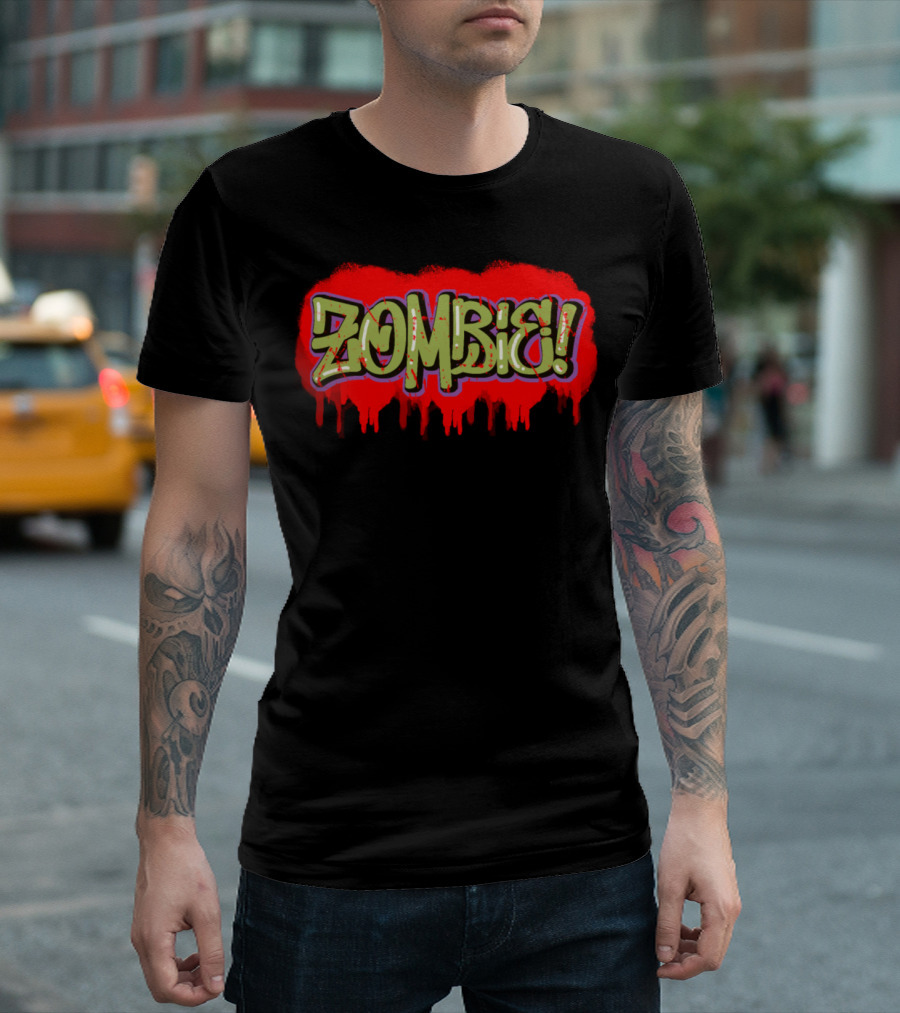 Zombie Dripping Graffiti T-Shirt