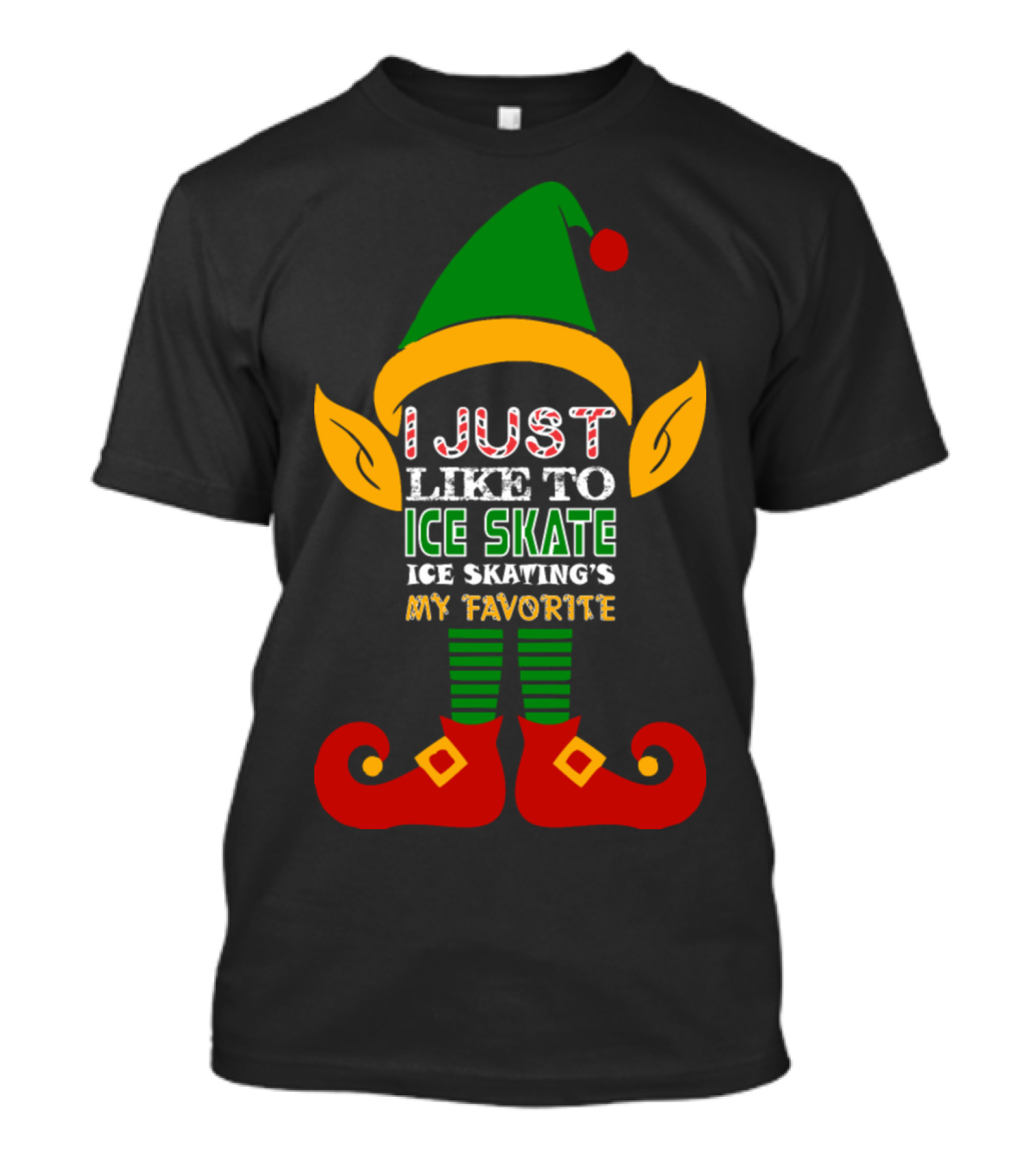 I Just Like To Ice Skate Ice Skating's My Favorite T-Shirt