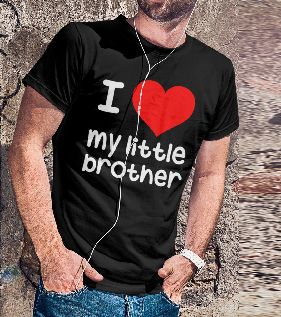 I Heart My Little Brother T-Shirt